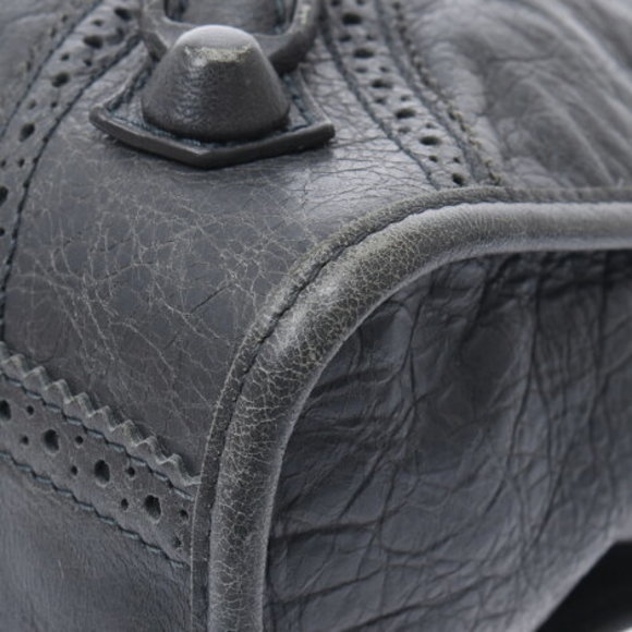 BALENCIAGA Giant City Covered Bag Grey Calf Handbag - Picture 7 of 12